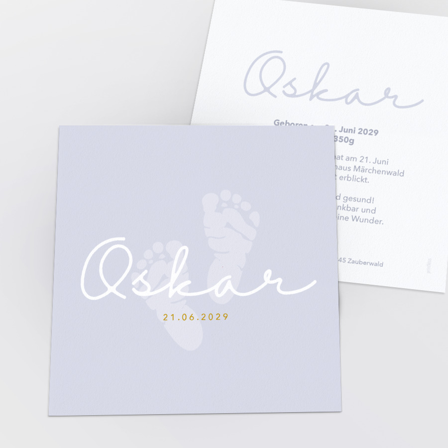 Oh Baby Geburtskarte