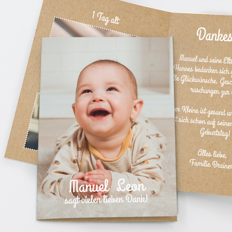 Babylove Geburtskarte Junge