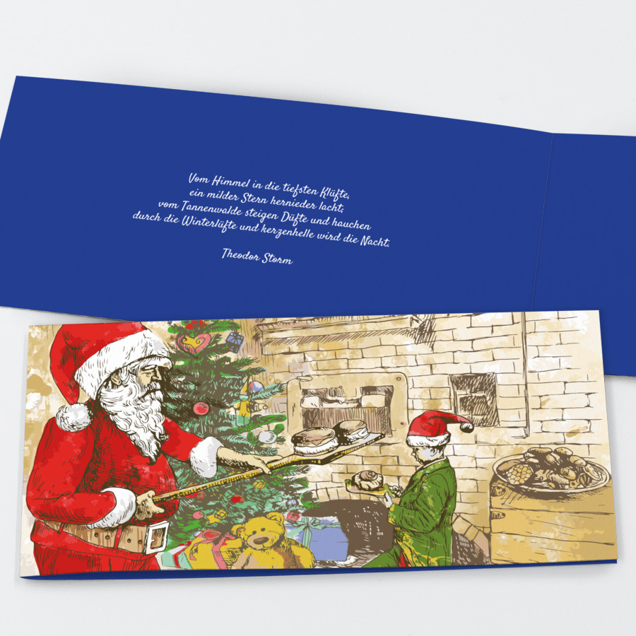 Bäcker Weihnachtskarte