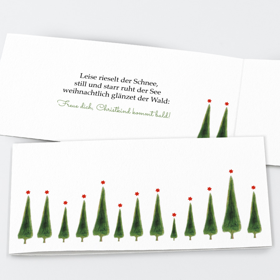 Baumallee Geschäftliche Weihnachtskarte