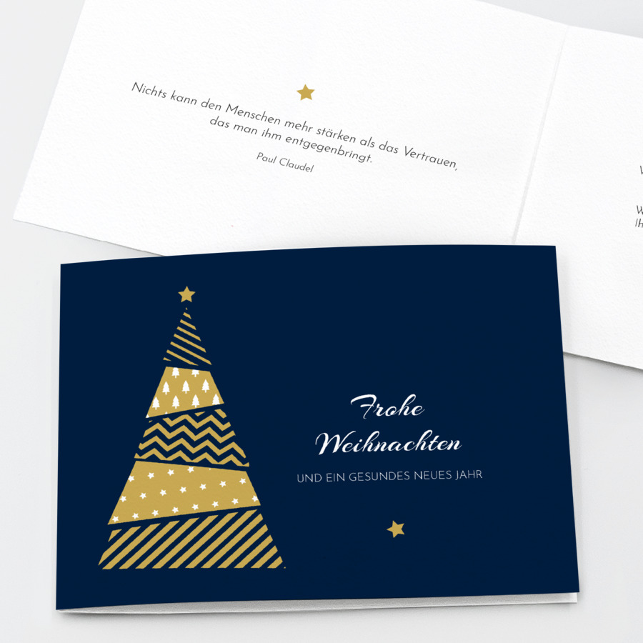Musterbaum Weihnachtskarte