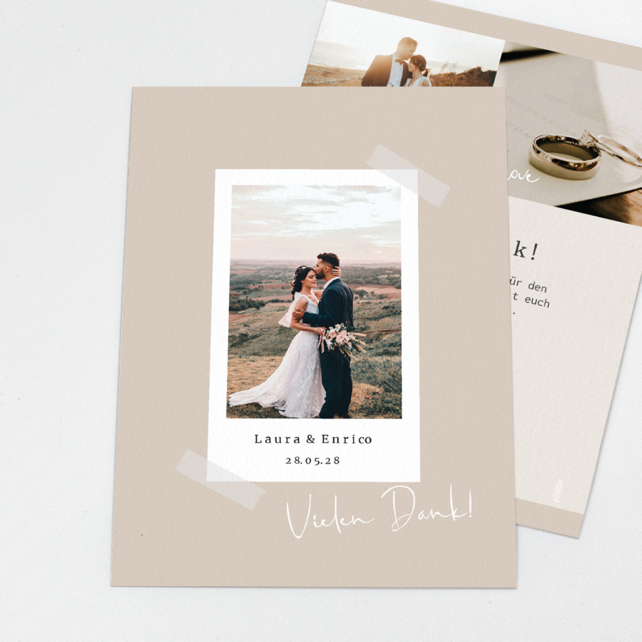 Our Lovestory Dankeskarte Hochzeit