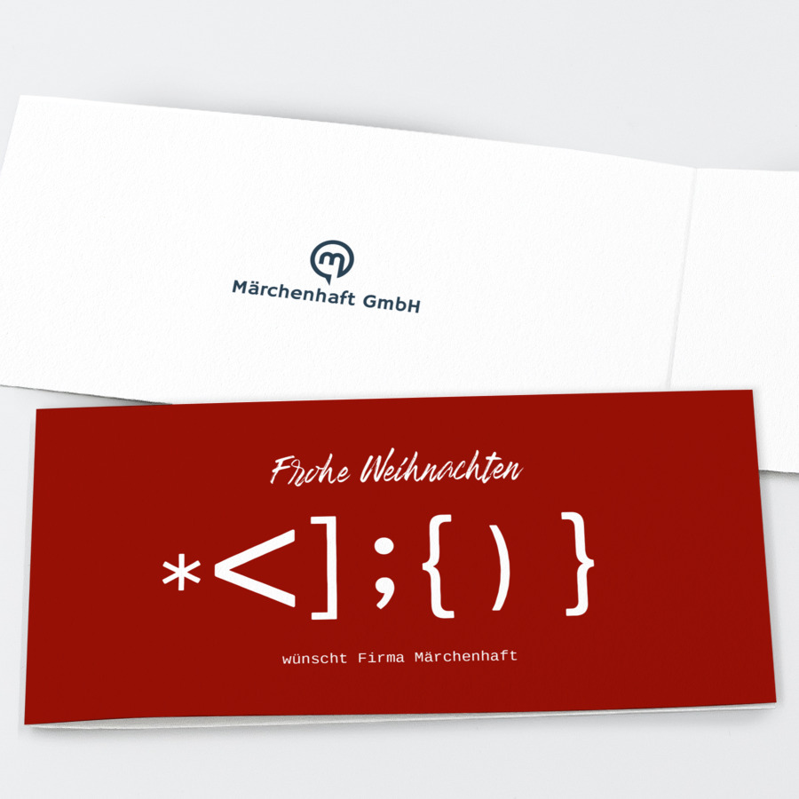 Santa Code Weihnachtskarte
