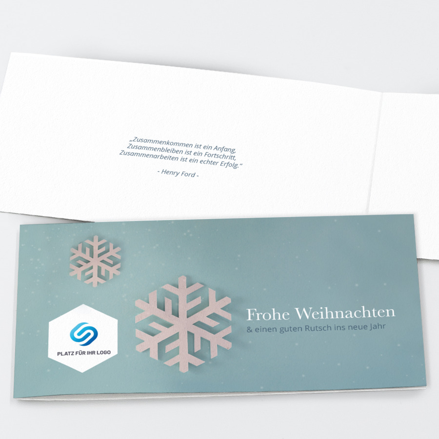 Schneegestöber Weihnachtskarte