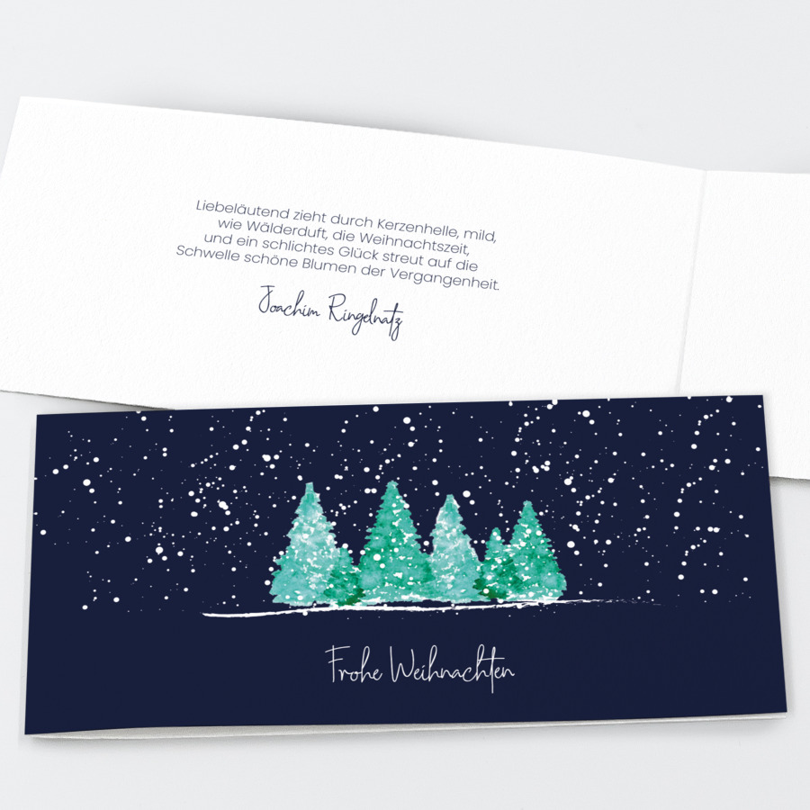 Snowie Greetings Geschäftliche Weihnachtskarte