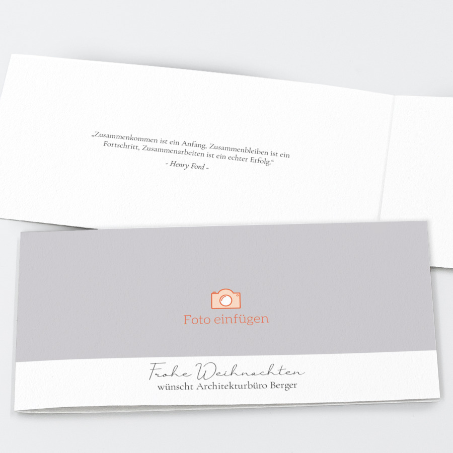 Teamfoto Geschäftliche Weihnachtskarte