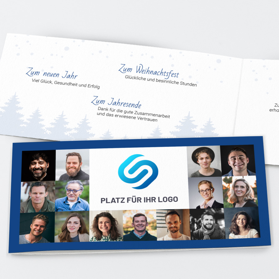 Weihnachtsteam Geschäftliche Weihnachtskarte