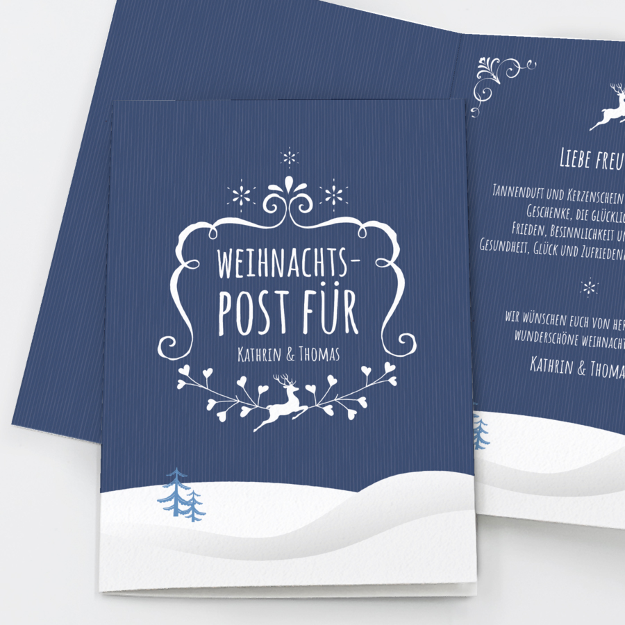 Wonderland Geschäftliche Weihnachtskarte