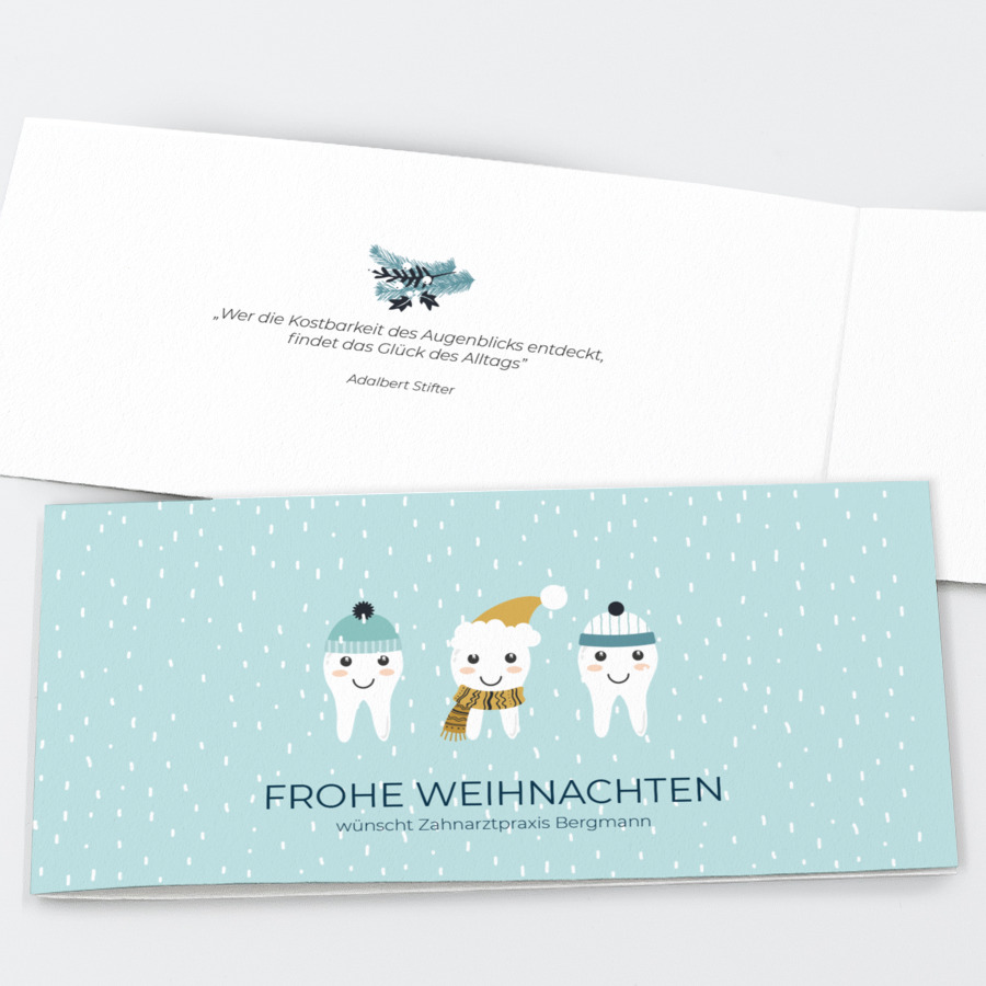 Zahnarzt Geschäftliche Weihnachtskarte