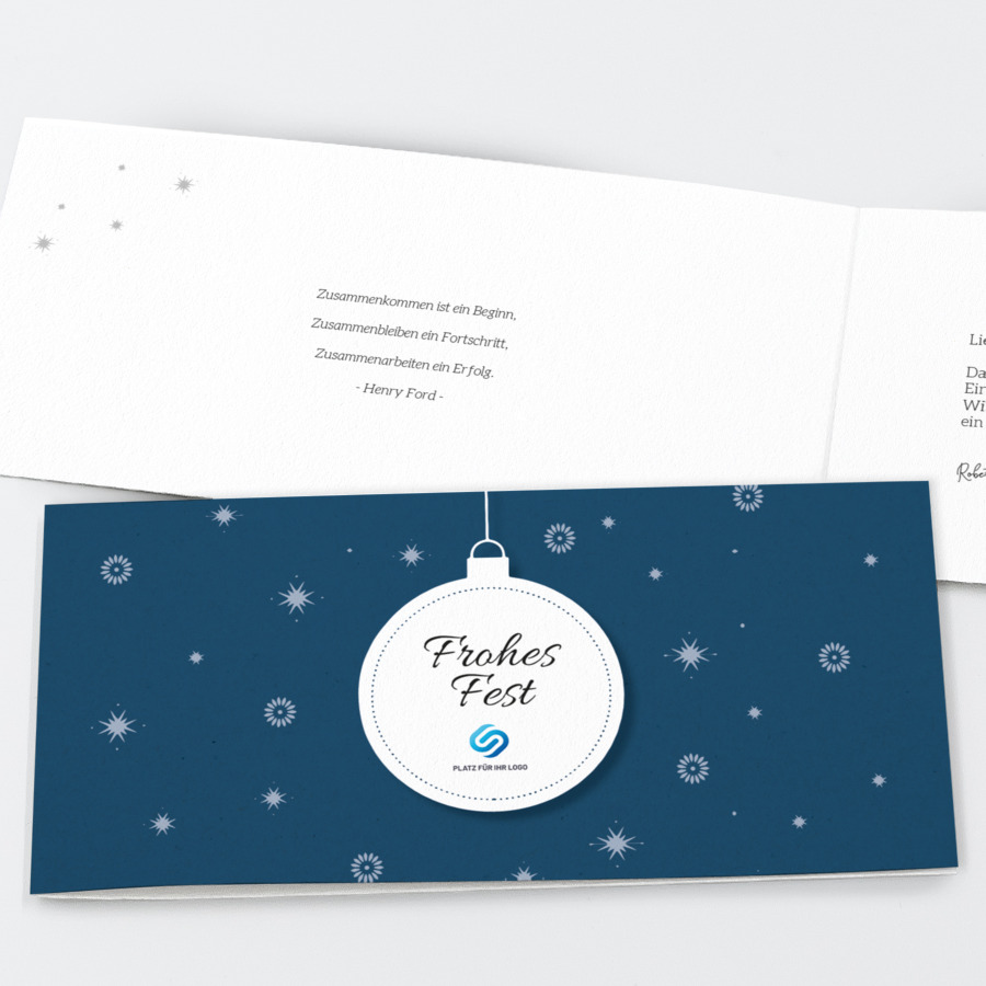 Zaubernacht Geschäftliche Weihnachtskarte