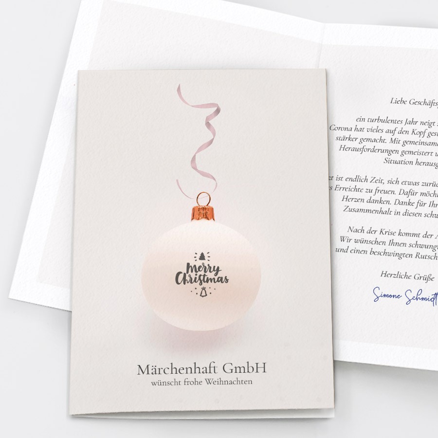 Dezembertraum Weihnachtskarte