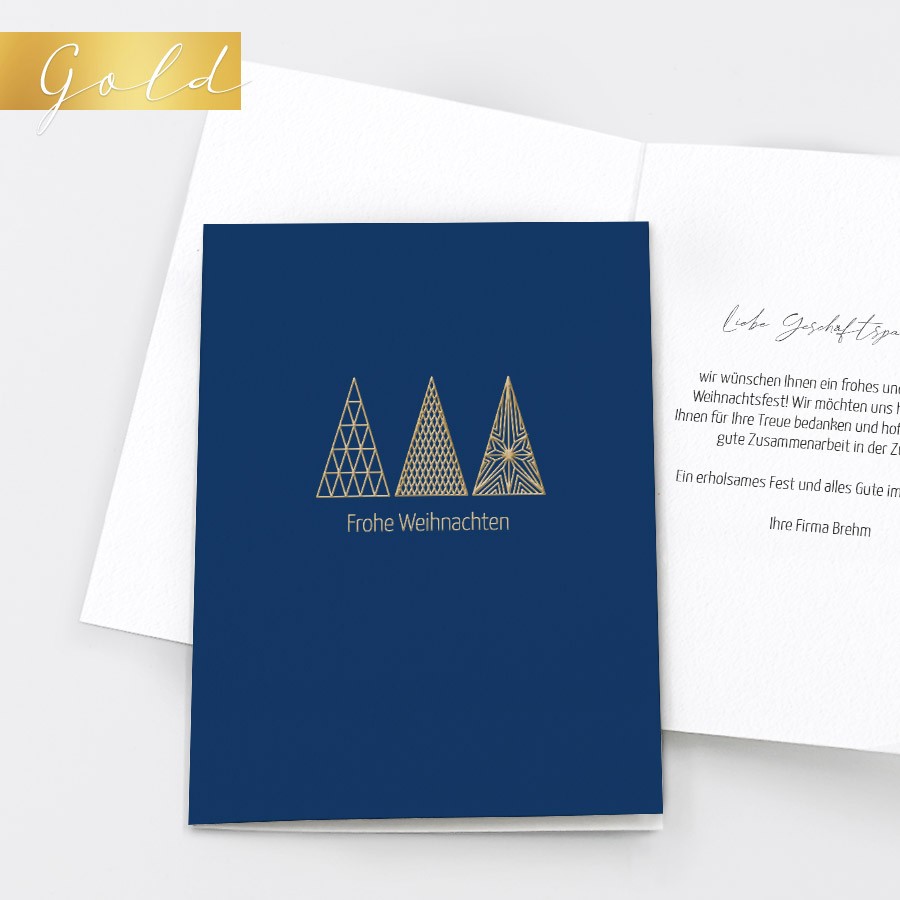 Abstrakte Weihnacht Geschäftliche Weihnachtskarte