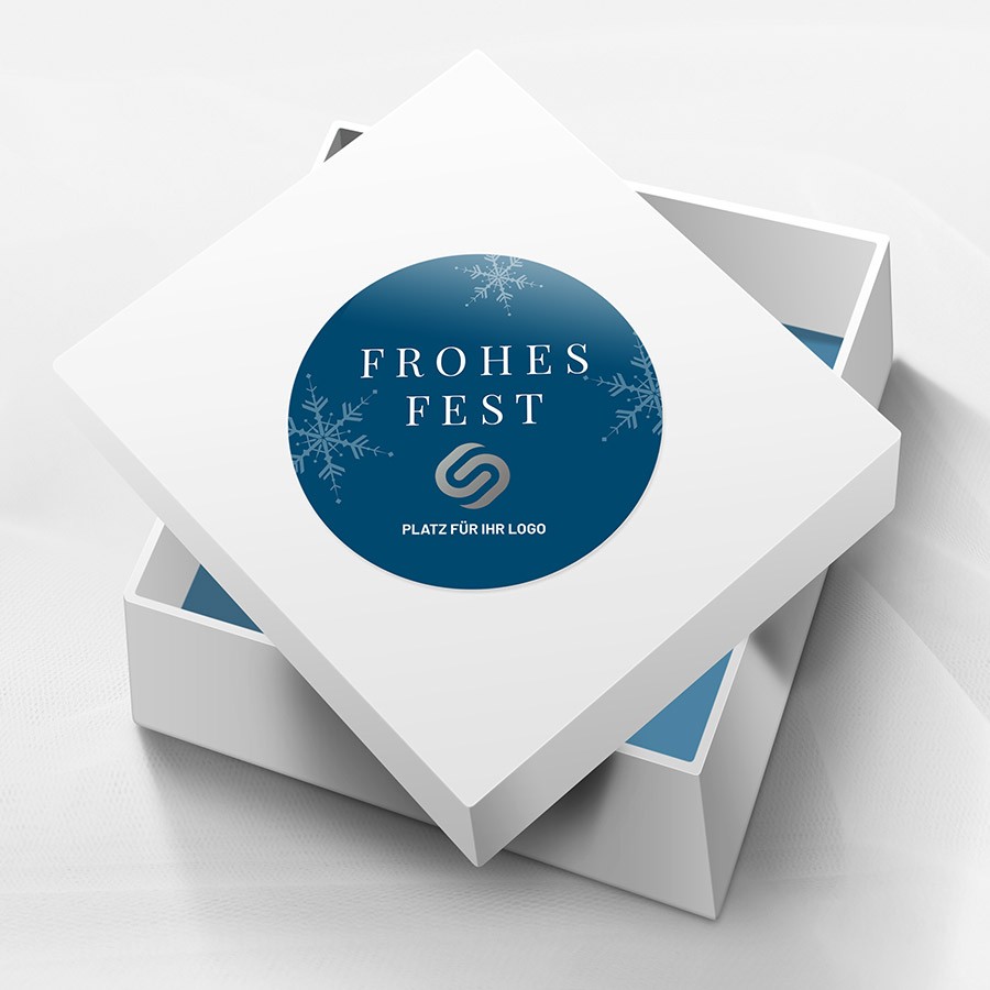 Eiskristall Weihnachtskarte