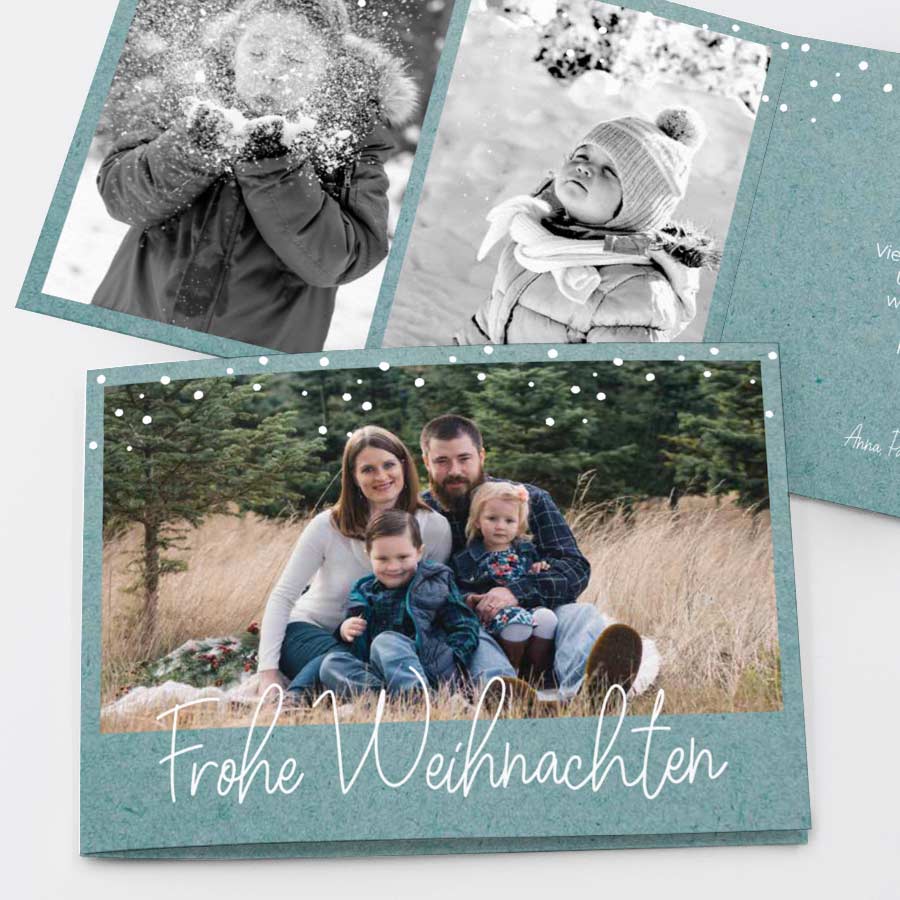 Familienfotos Geschäftliche Weihnachtskarte