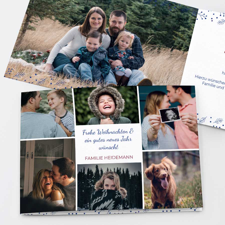 Kinderfotos Geschäftliche Weihnachtskarte