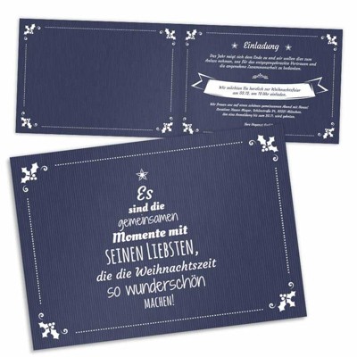 Mistelzweig Einladungskarte Weihnachtsfeier