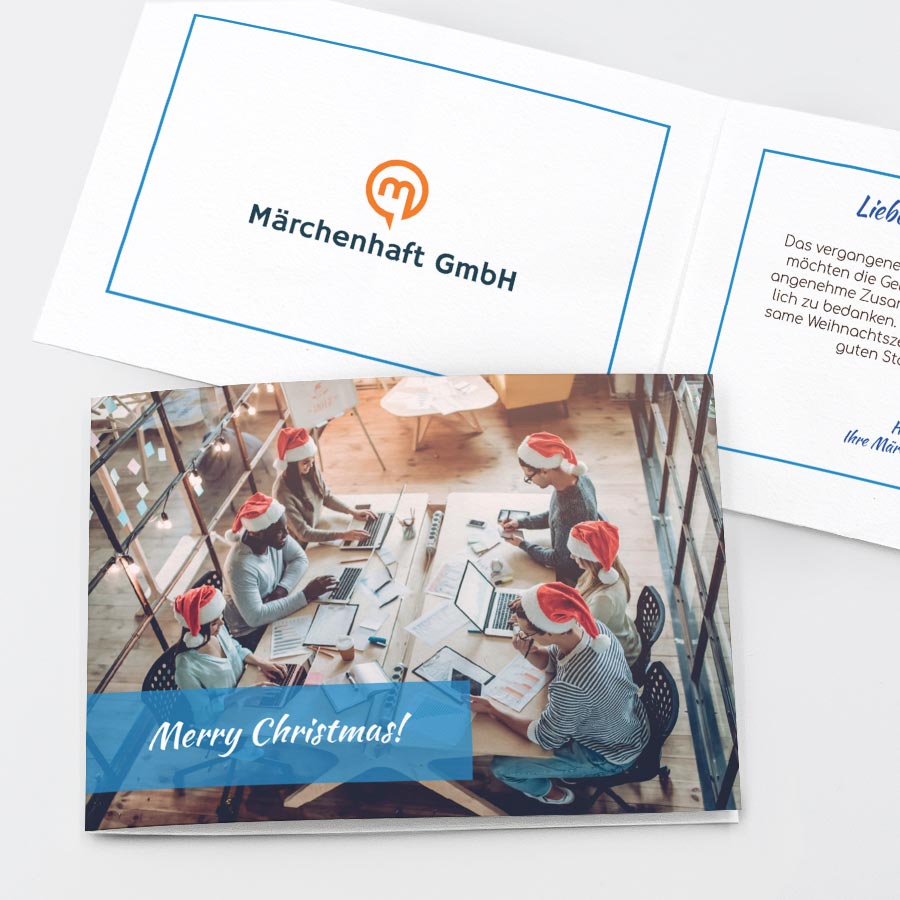Weihnachtsstimmung Geschäftliche Weihnachtskarte
