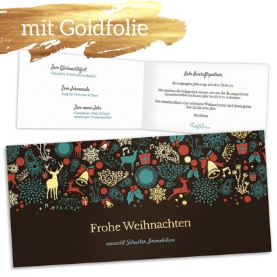 Frohe Weihnachten Geschäftliche Weihnachtskarte