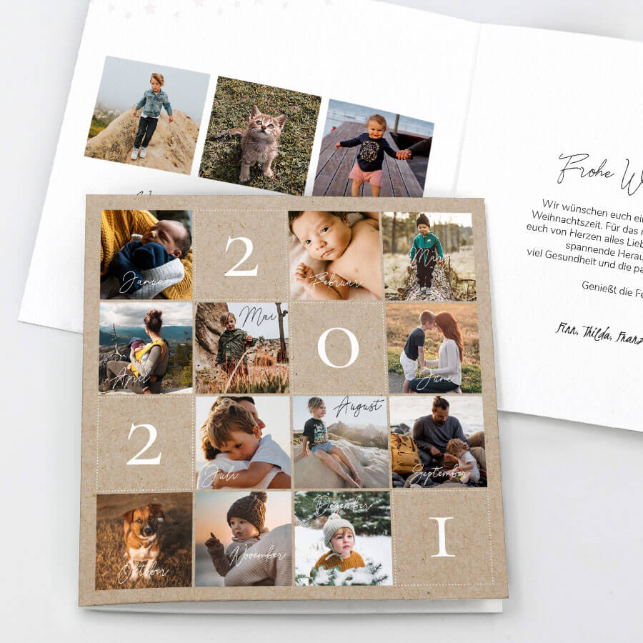 Unsere schönsten Momente Weihnachtskarte