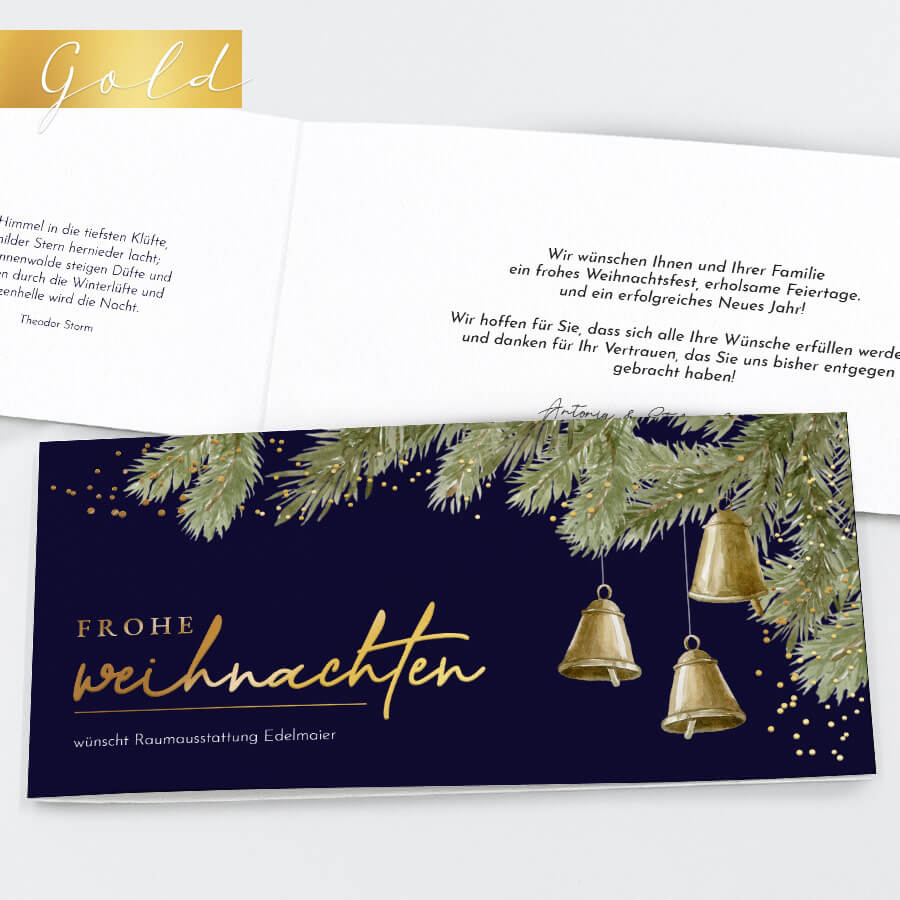 Christmas Branches Geschäftliche Weihnachtskarte