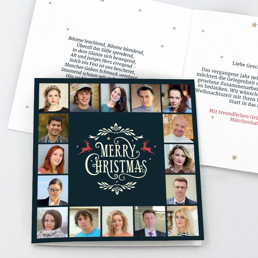 Team Geschäftliche Weihnachtskarte