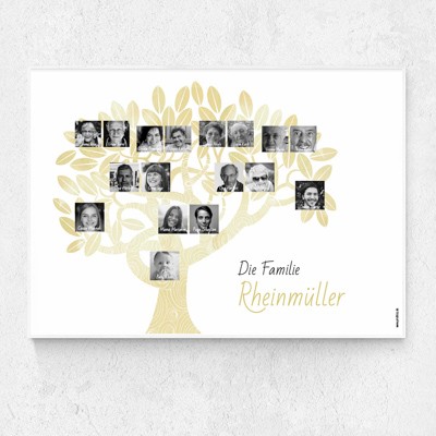 Stammbaum Poster Weihnachtskarte