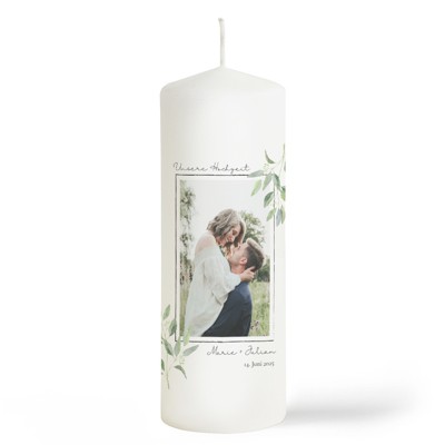 Eucalyptus Foto Hochzeitskerze