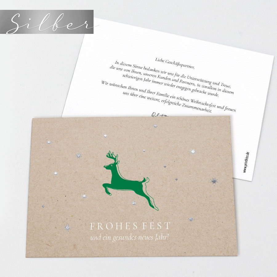 My deer Geschäftliche Weihnachtskarte