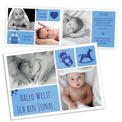 Cute Geburtskarte Junge
