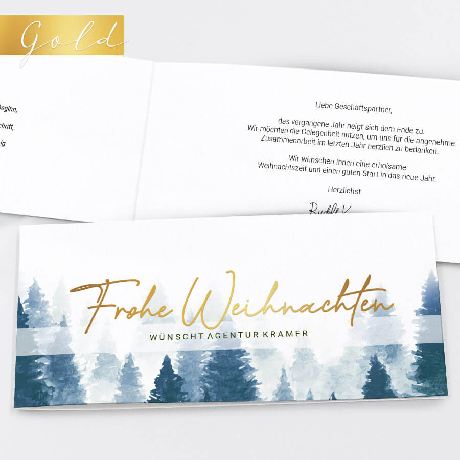 Winterland Geschäftliche Weihnachtskarte