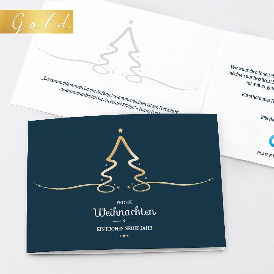 Elegante Weihnachten  Geschäftliche Weihnachtskarte