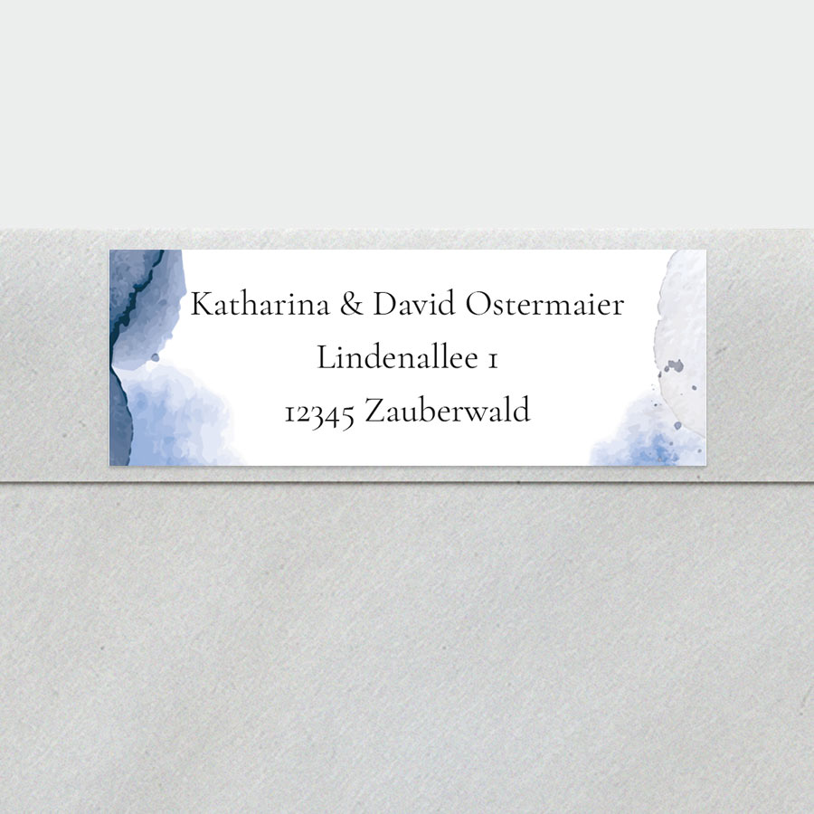 Gouache Weihnachtskarte