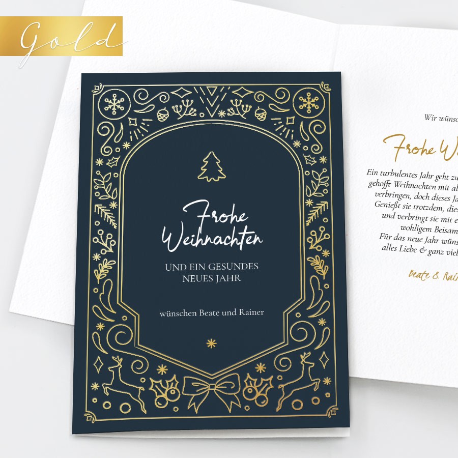 Heiliger Abend Weihnachtskarte