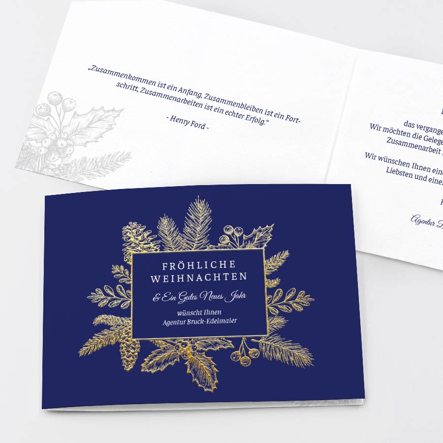 Weihnachtsgrüße Geschäftliche Weihnachtskarte