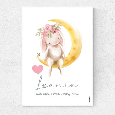 Mondschein Poster Weihnachtskarte