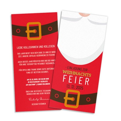 Nikolaus Einladungskarte Weihnachtsfeier