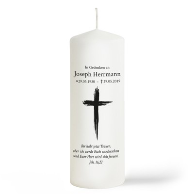 Kreuz Trauerkerze