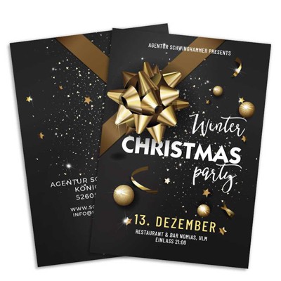 Xmas Party Einladungskarte Weihnachtsfeier