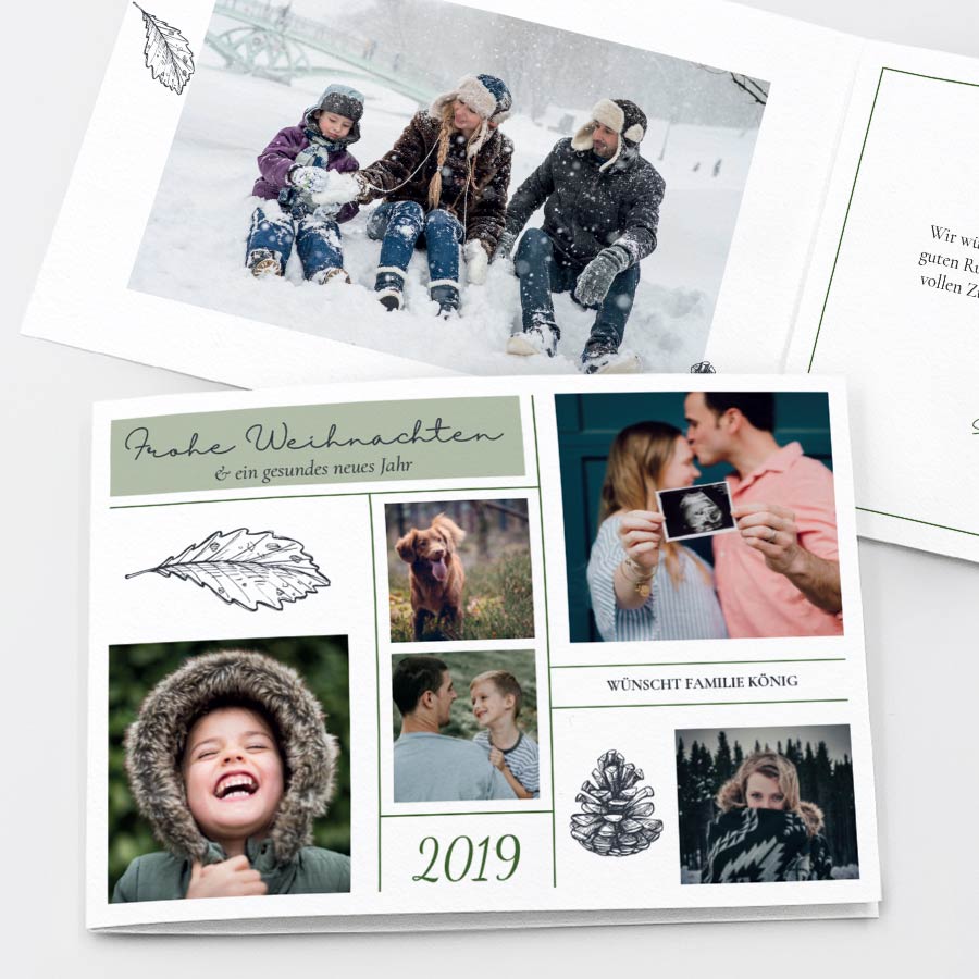 Festliche Grüße Geschäftliche Weihnachtskarte