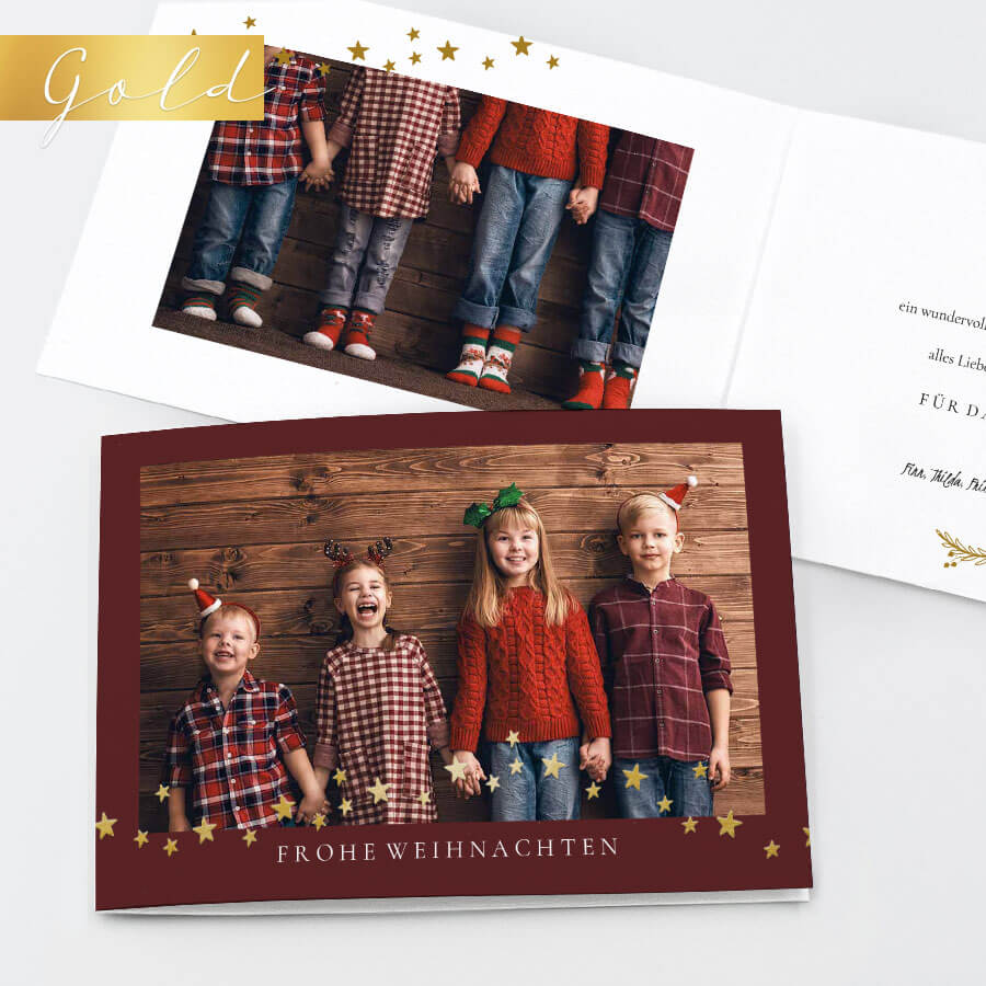 Weihnachtssterne Weihnachtskarte