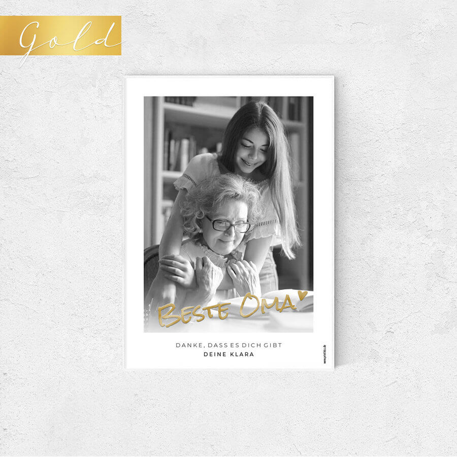 Beste Oma Weihnachtskarte