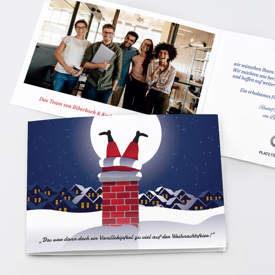 Hohoho Geschäftliche Weihnachtskarte