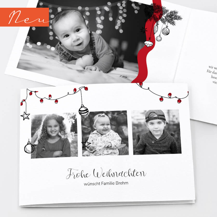 Weihnachtslichter Weihnachtskarte