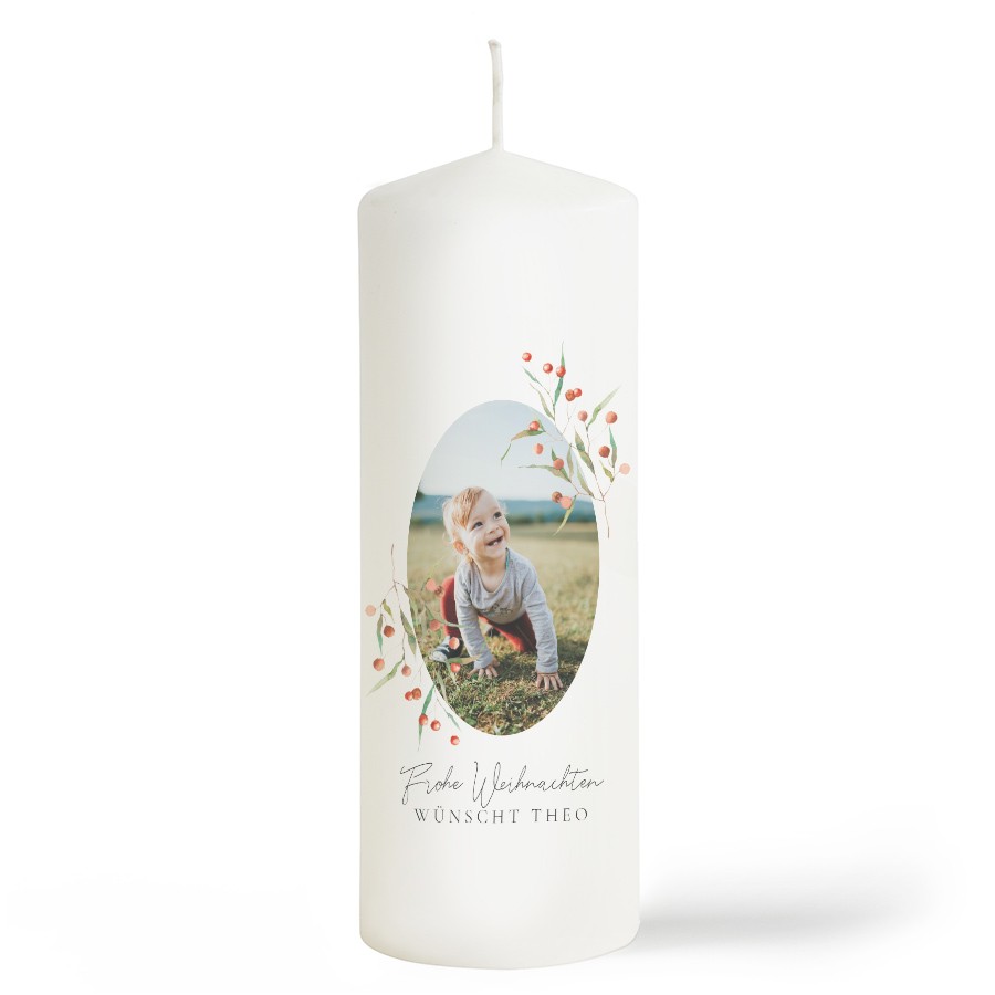 Winterbeeren Weihnachtskarte