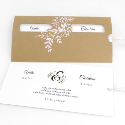 Love stays Hochzeitseinladung