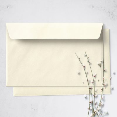 Umschlag für Große Karte Beige, 176 x 125 mm Briefumschlag / Kuvert