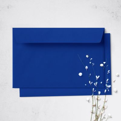 Umschlag für Postkarte Royallblau, 162 x 114 mm Busta