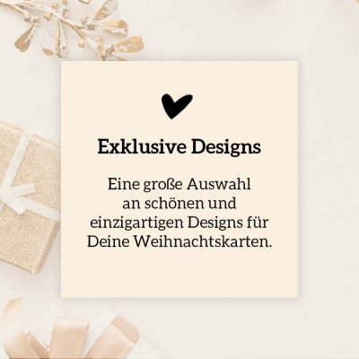 Exklusive Designs Geschäftliche Weihnachtskarte
