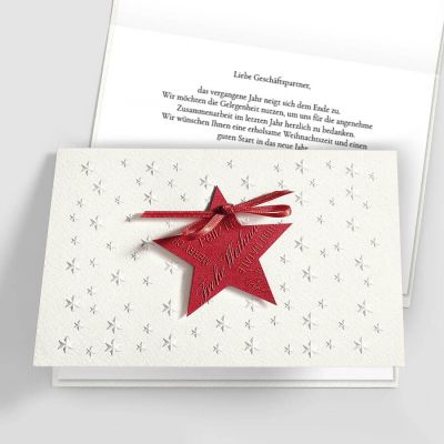Edles Sternengewand Geschäftliche Weihnachtskarte