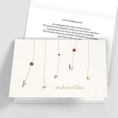 Edle Weihnachtsdekoration Geschäftliche Weihnachtskarte